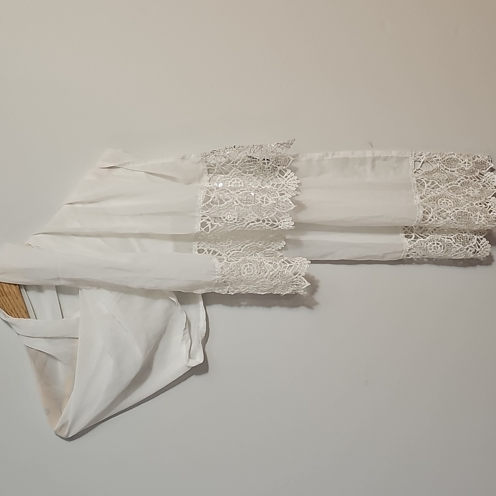 NWT RSVP Battenberg lace scarf